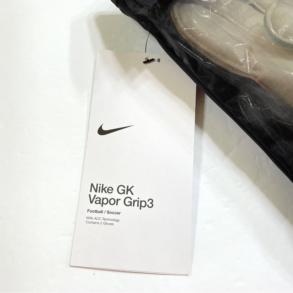 Nike GK Vapor Grip 3 ACC Soccer Goalkeeper Gloves Unisex Size 8 FB2999-010 - Picture 2 of 6